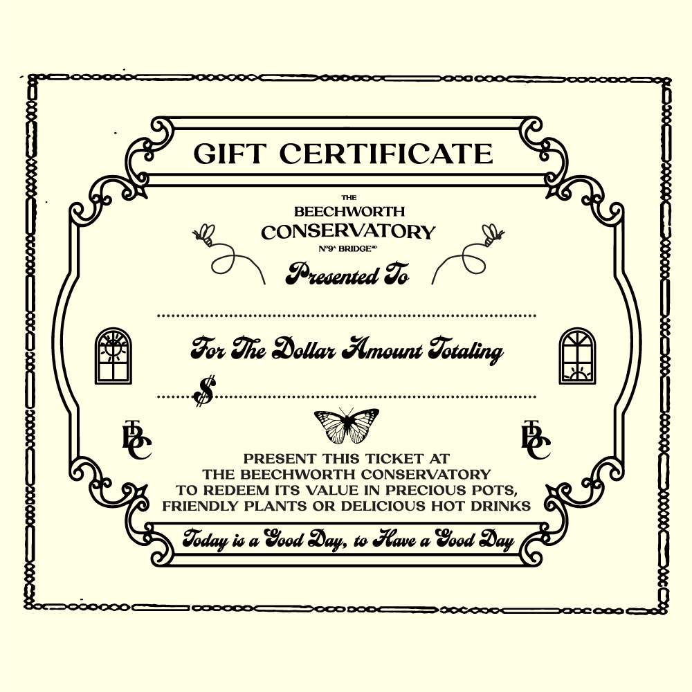 THE BEECHWORTH CONSERVATORY GIFT CARD